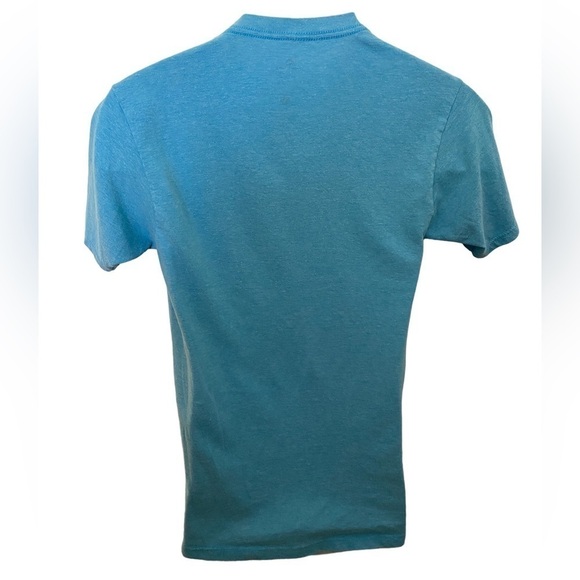 RIP CURL “Made for Waves” Toucan Hawaiian Floral Turquoise Tee Shirt Men S Small - Picture 3 of 5